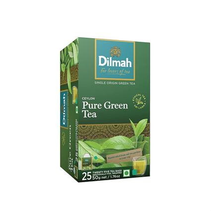 Dilmah Pure Ceylon Green Tea, 25 Tea Bags