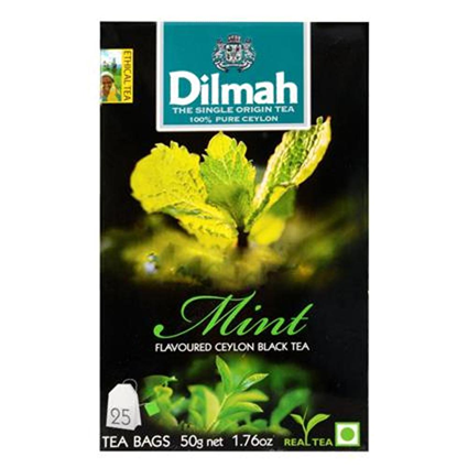 Dilmah Green Tea Moroccan Mint, 25 Tea Bags