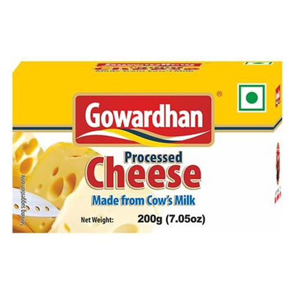 Gowardhan Processed Cheese, 200G Carton