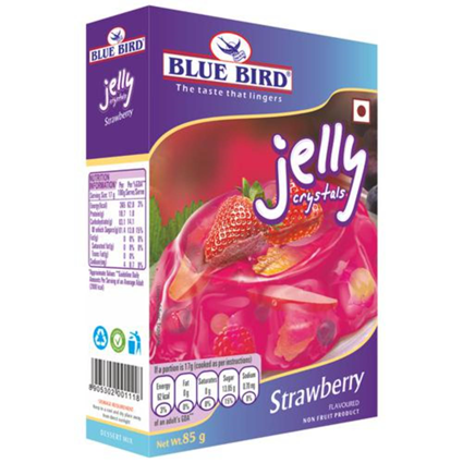 Blue Bird Strawberry Elly Crystals 100G Carton