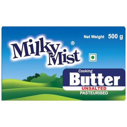 Milky Mist Cooking Butter Unsalted 500G Carton