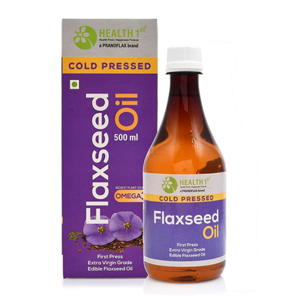 Health 1St Cold Pressed Flaxseed Oil 500Ml Jar