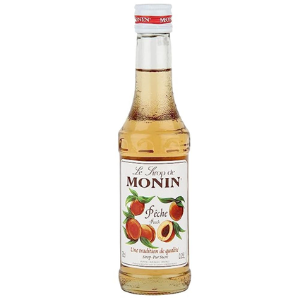 Monin Peach Syrup 250Ml Bottle