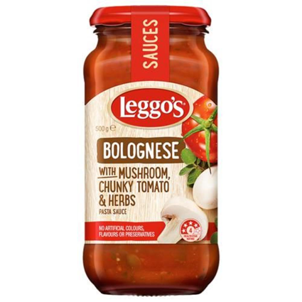 Leggos Bolognese Tomato Garlic Herbs, 500G Jar