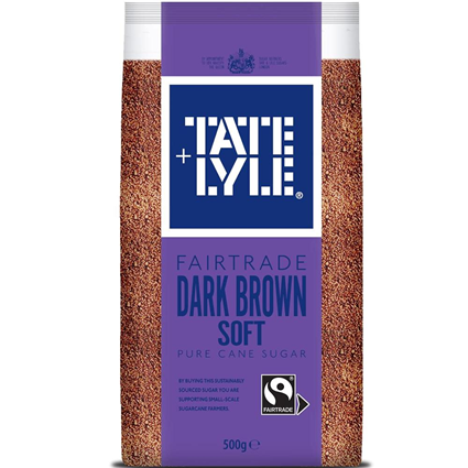 Tate And Lyle Dark Brown Soft Sugar,500G Pouch