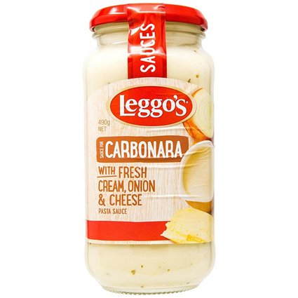 Leggos Carbonara Fresh Cream Bacon 490G Jar