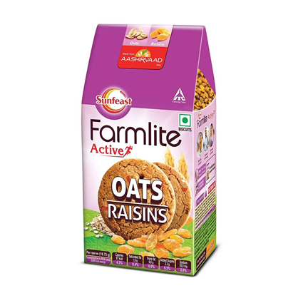 Sunfeast Farmlite Oats & Rasins Biscuits 150G