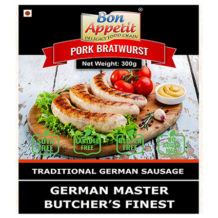 Bon Appetit Pork Bratwurst 300G Box