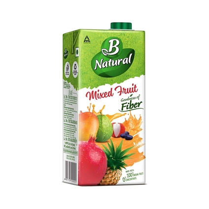 B Natural Mixed Fruit Juice 1L Tetra Pack