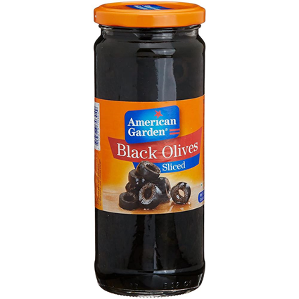 American Garden Black Olives Whole 450G Jar