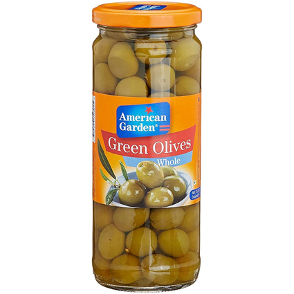 American Garden Green Olives Whole 450G Jar
