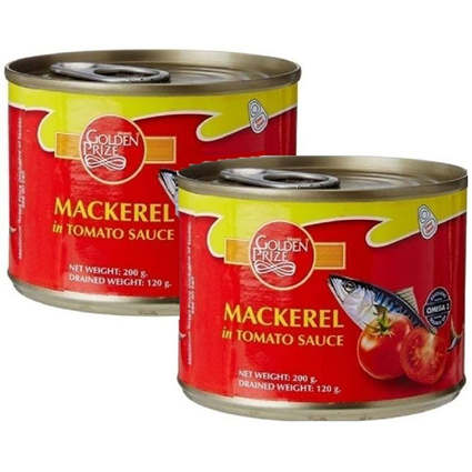 Golden Prize Mackrel In Tomato Sauce 200G Tin