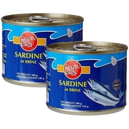 Golden Prize Sardine In Brine 200G Tin