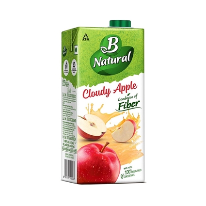 B Natural Apple Juice, 1000Ml Tetra Pack