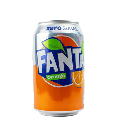 Fanta Orange Zero Sugar Cold Drink 300Ml Can