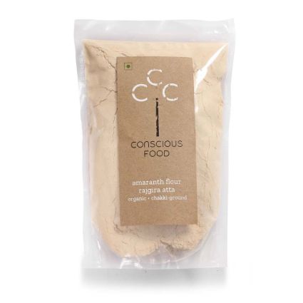 Conscious Food Organic Amaranth / Rajgira Flour, 500G Bag