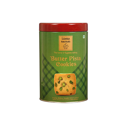 Lovely Bake Studio Butter Pista Cookies, 250G Packet