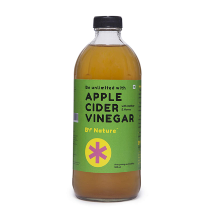 By Nature Apple Cider Vinegar With The Mother And Honey 500Ml Bottle