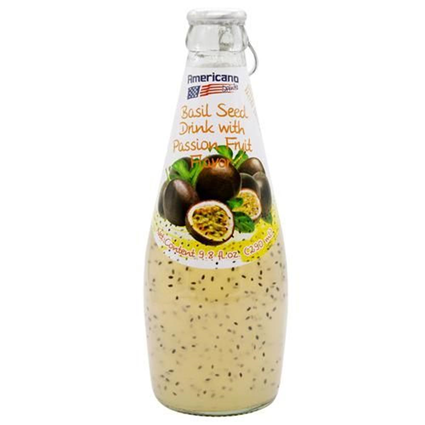 American Delight Basil Seed Passion Fruit Drinks 290Ml Bottle