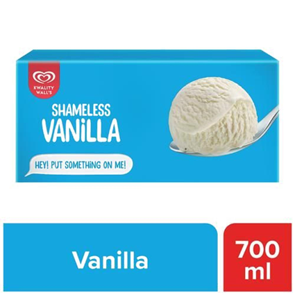 Kwality Walls Frozen Dessert Vanilla Party Pack 700Ml