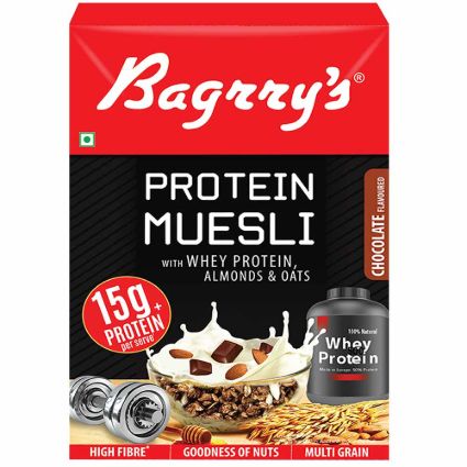 Bagrrys Whey Protein Muesli Chocolate Flavour 500G