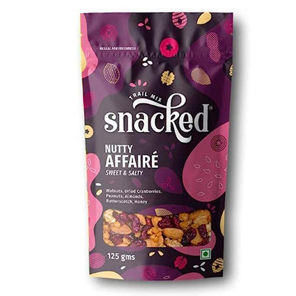 Snacked Dry Fruits Nutty Affaire, 125G Pouch