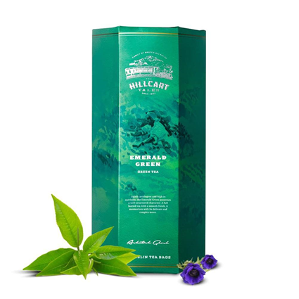 The Hillcart Tales Emerald Green Tea Box 14 Tea Bags