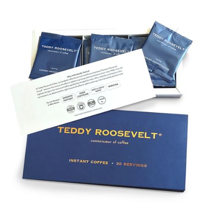 Teddy Roosevelt Luxury Instant Coffee Powder, 75G Box