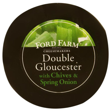 Ford Farm Double Gloucester With Spring Onion & Chives Cheese 200G Pouch