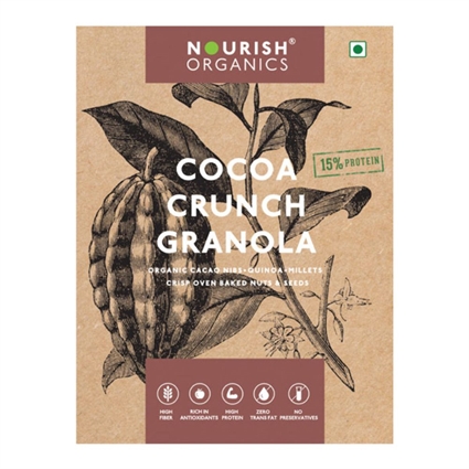 Nourish Organics Cocoa Crunch Granola 300G Box