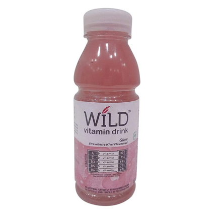 Wild Vitamin Strawberry Kiwi Drink, 300Ml Bottle