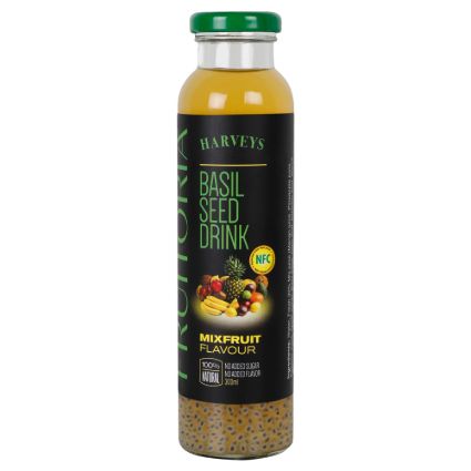 Fruitoria Basil Seed Mixed Fruit Drink 300Ml Bottle