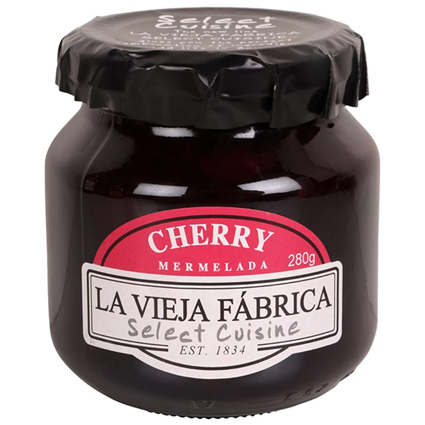 La Vieja Fabrica Cherry Mermelada Jam 285G Bottle