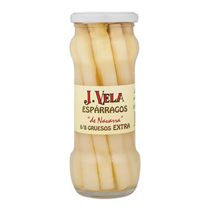 J. Vela Asparagus 6/8 Extra Thick Spears, 220G Bottle