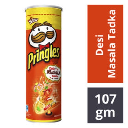Pringles Desi Masala Tadka Chips, 107G