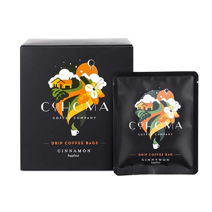 Cohoma Cinnamon Hazelnut Coffee Pack Of 10 Bags