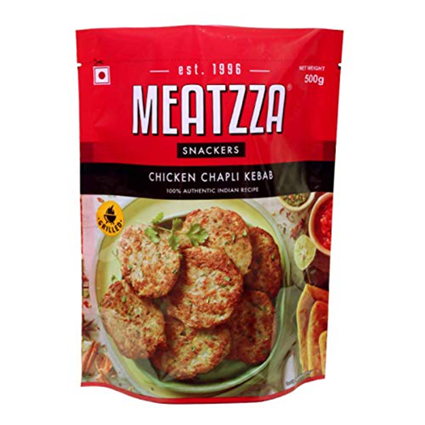 Meatzza Chicken Chapli Kebab 500G Pouch