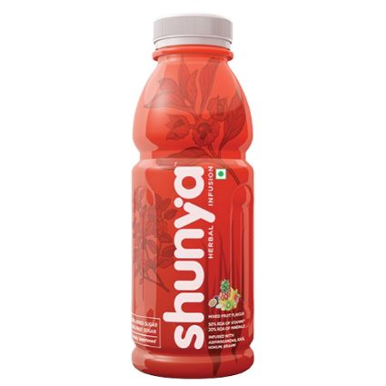 Shunya Herbal Infusion - Mixed Fruit Flavour ,400Ml