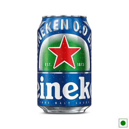 Heineken 0.0 % Non Alcoholic Lager Beer Zero Dot Zero6 Pack 330Ml Can