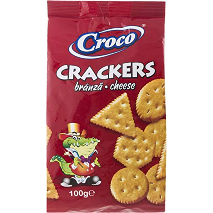 Croco Cracker Cheese, 100G Pouch