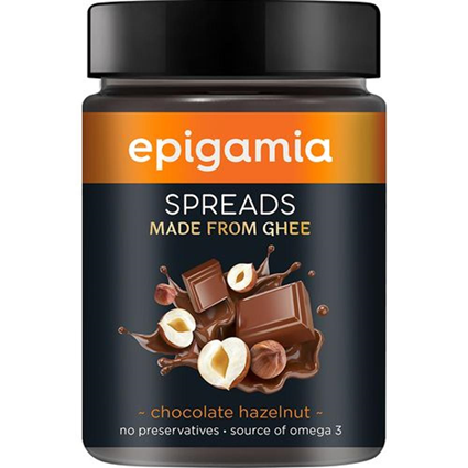 Epigamia Spreads Chocolate Hazelnut Made From Ghee Source Of Omega 3, 250G Jar