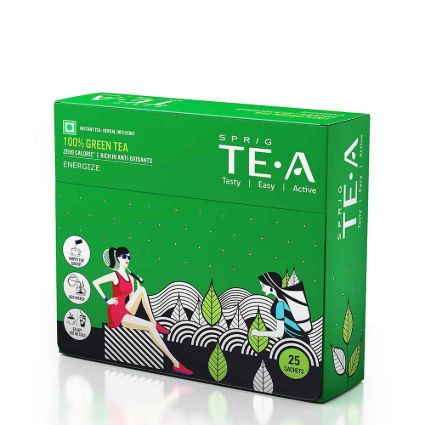 Sprig 100%Green Tea Pack Of 25 Tea Bags