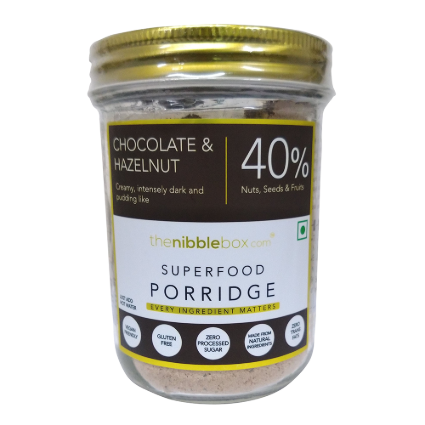 The Nibble Box Chocolate & Hazelnut Porridge, 200G