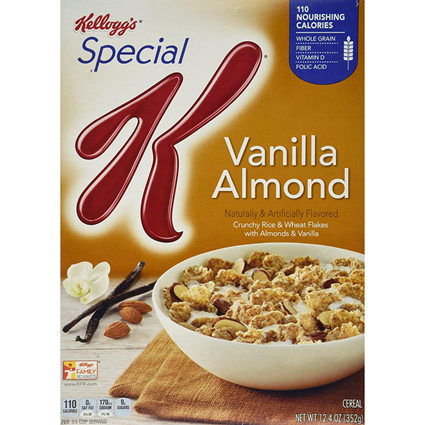 Kelloggs Special K Vanilla & Almond Cereal 365G Box