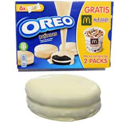 Cougar Oreo Banadas Cookies Coated With White Chocolate 246G Pouch