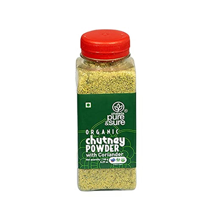 Phalada Pure & Sure Organic Chutney Powder Coriander, 150G Jar