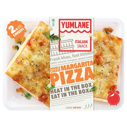 Yumlane Pizza Double Cheese Margarita, 130G Pouch