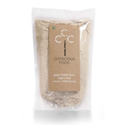 Conscious Food Natural Bajra Flour, 500G Pack