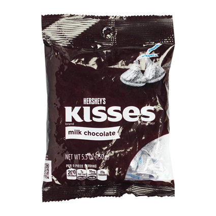 Hersheys Kisses Milk Chocolate 150G Pouch