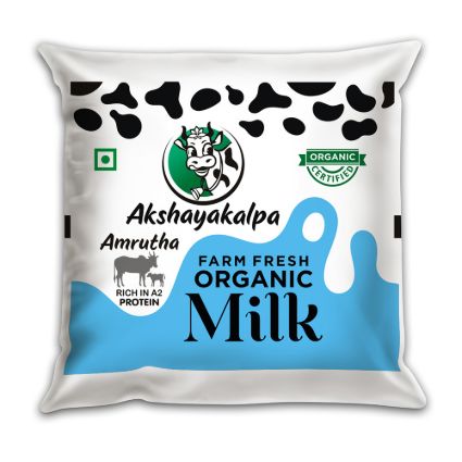 Akshayakalpa Amrutha - A2 Farm Fresh Organic Milk 500 Ml